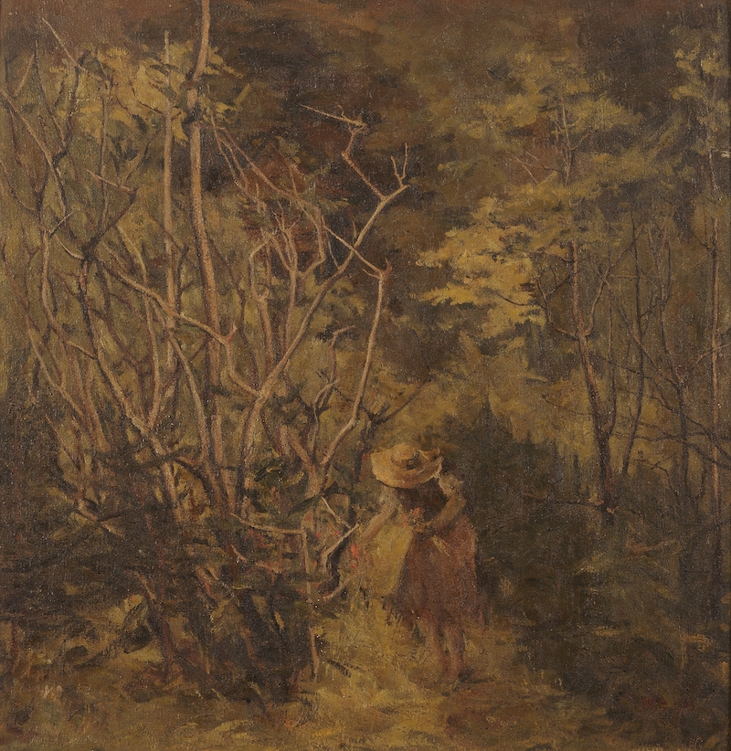 李瑞年 采花人 1945年 油画 65×67cm.jpg