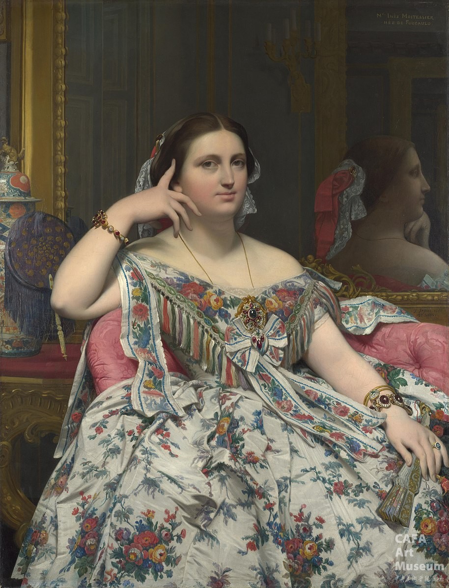 安格尔《穆瓦特希埃夫人肖像,1852-1856年,英国国家画廊